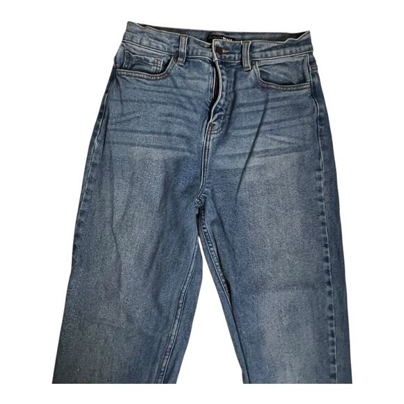 Fashion Nova I Got It From My Mama Jeans Medium Wash Women's 9 Casual Streetwear - Picture 2 of 5